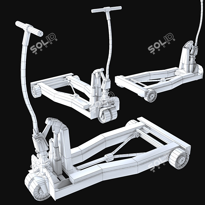 Rusty Rigged Pallet Truck Kit 3D model image 5