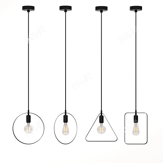 Elegant EGLO BEDINGTON Lighting Set 3D model image 2