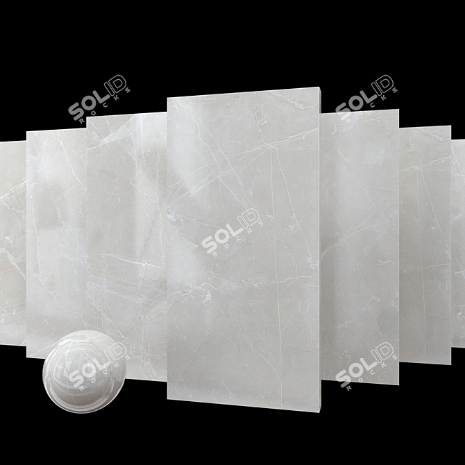 Maison Bone Marble Set: High-Resolution Multi-Texture Collection 3D model image 1