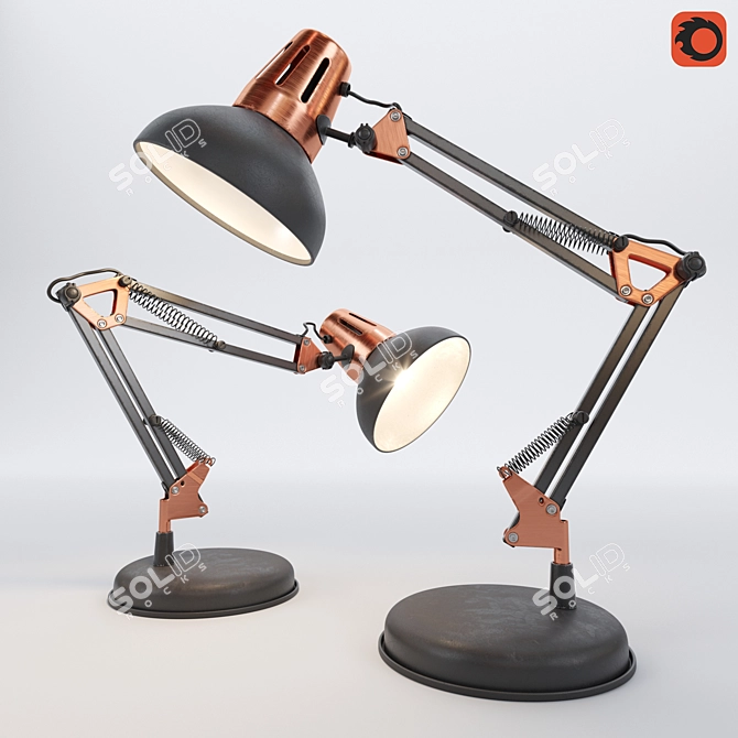 Eurosvet Worker Table Lamp 3D model image 1