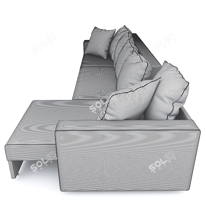 SQUARE Toff Jazz XXL Sofa Bed 3D model image 3