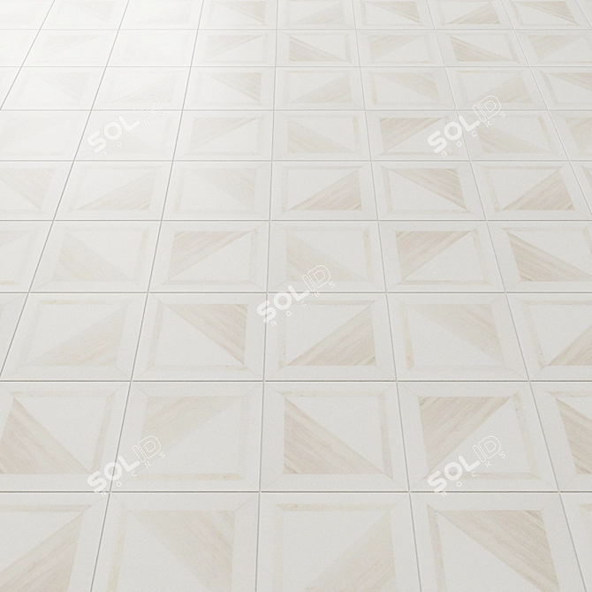 Elegant GeoMarble Mosaic Collection 3D model image 3