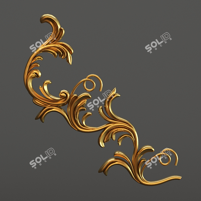 High-quality CNC Cutting Central Element 3D model image 1