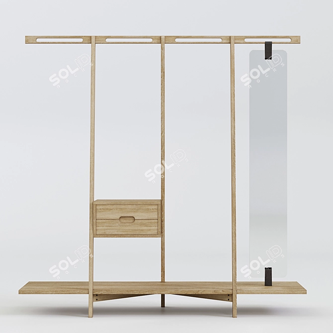 Curiousgrace NOFU 654 Clothes Rack 3D model image 1