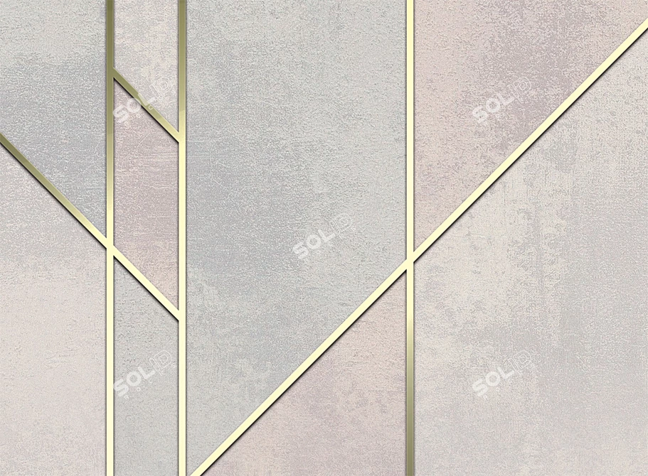 Grunge and Lines Eco Wallpaper: Personalized, Worldwide Shipping 3D model image 5