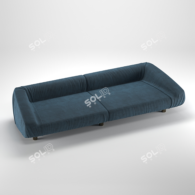 Baxter Fold Modern Sofa 3D model image 2