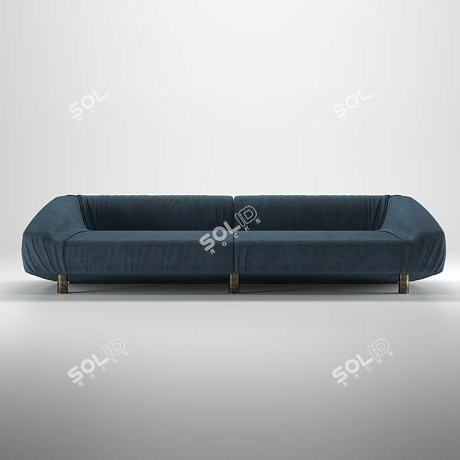 Baxter Fold Modern Sofa 3D model image 3