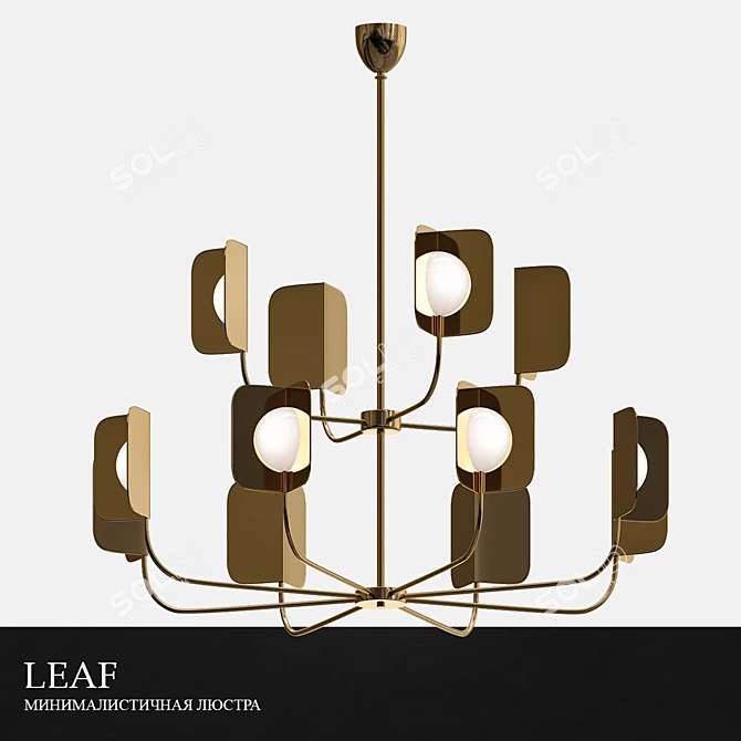 Leaf Chandelier by Matteo Zorzenoni 3D model image 1