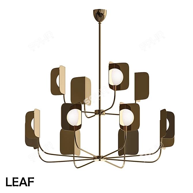 Leaf Chandelier by Matteo Zorzenoni 3D model image 2