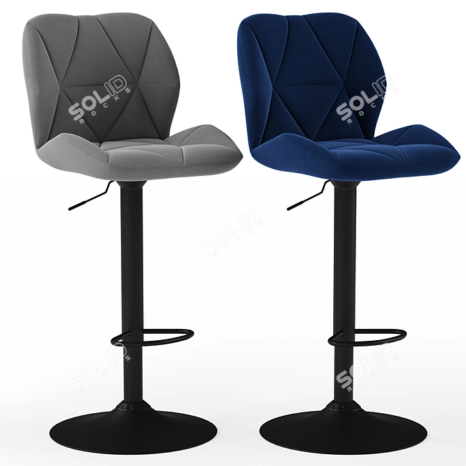 Elegant Kaya Stool: Stylish Design & Comfort 3D model image 2