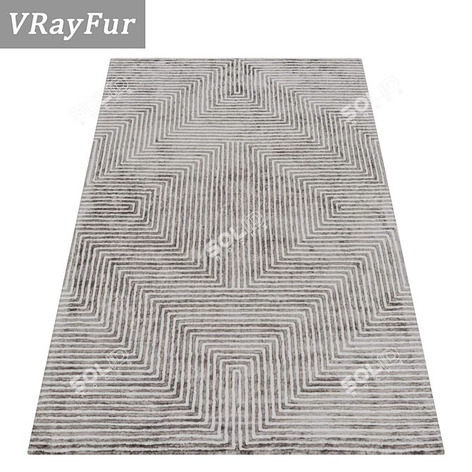 Title: High-Quality Carpet Set 3D model image 2