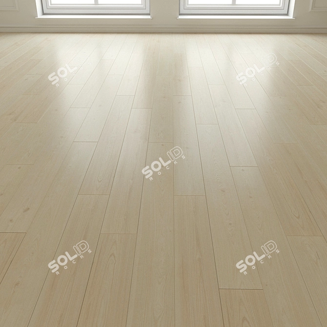 Natural Wood Parquet Flooring 3D model image 3