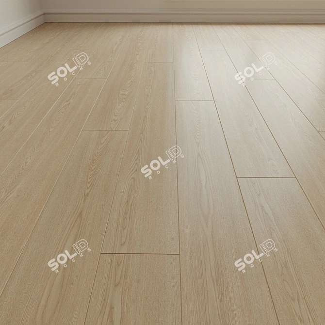 Natural Wood Laminate Parquet 3D model image 1