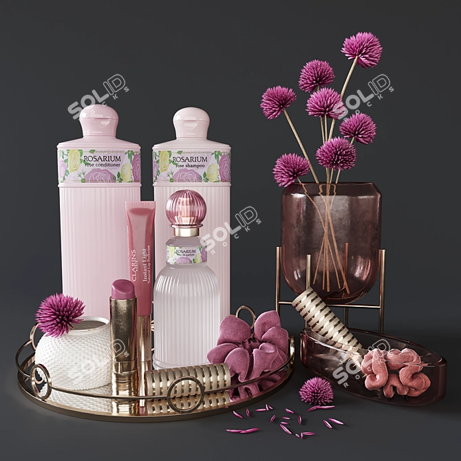 Shiseido Rosarium Beauty Set 3D model image 1