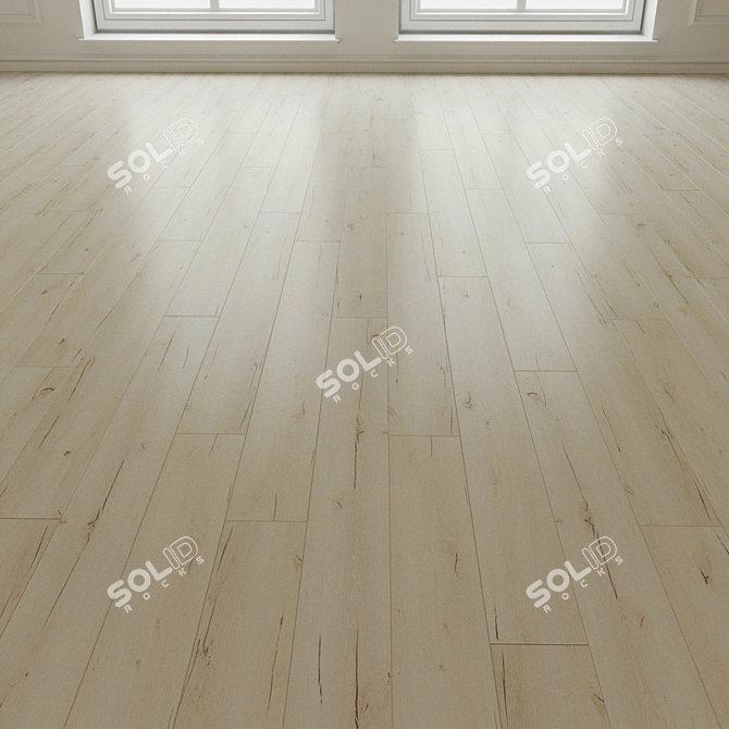 Title: Natural Wood Laminate Parquet 3D model image 3