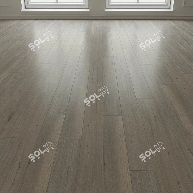 Natural Wood Laminate Parquet 3D model image 2