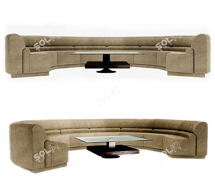 Office Oasis Sofa Table 3D model image 2