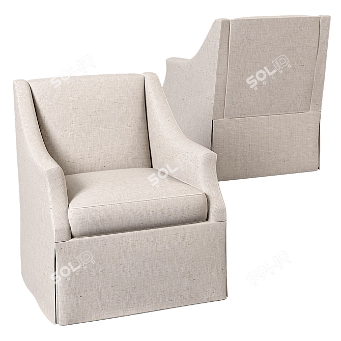 Sophisticated Clayton Chair by Bernhardt 3D model image 1