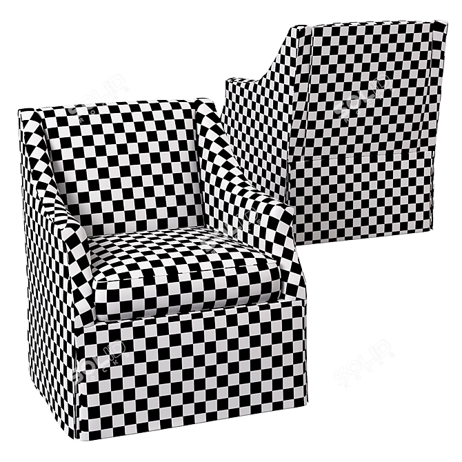 Sophisticated Clayton Chair by Bernhardt 3D model image 4