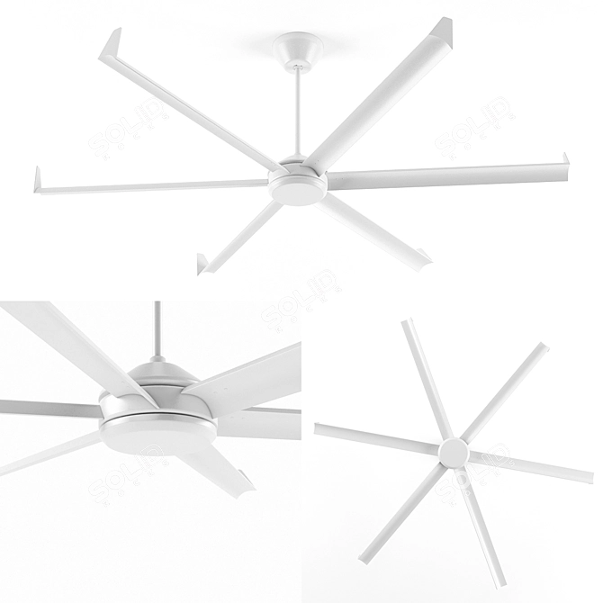 Benima Oversize Ceiling Fan 3D model image 1