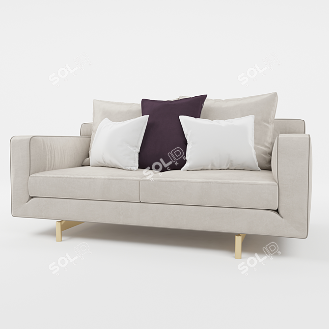 Title: Taylor Sofa: Plush Comfort & Exquisite Details 3D model image 1