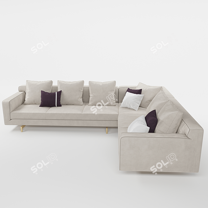 Title: Taylor Sofa: Plush Comfort & Exquisite Details 3D model image 3