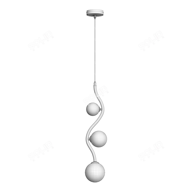 Modern Pendant Lamp Uva: MOD059PL-03CH and MOD059PL-03G 3D model image 3