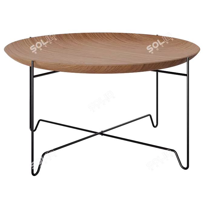 Modern Set of Coffee Tables: Zara Home 3D model image 4