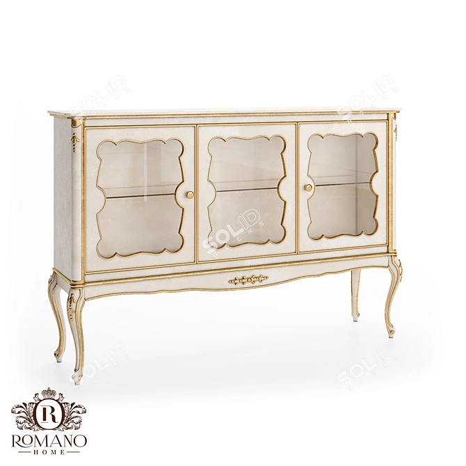 Handcrafted Sophie Buffet: Romano Home 3D model image 1