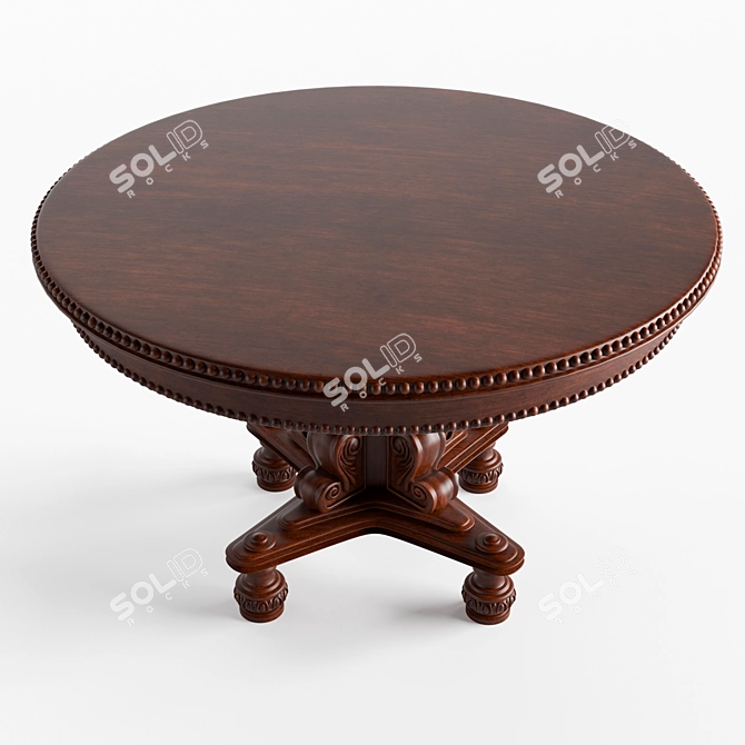 Elegant Round Table | 1200х800 mm 3D model image 2