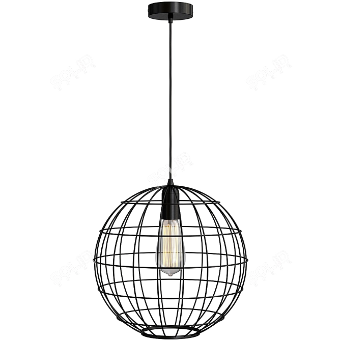 Exclusive Wire Suspension Chandeliers 3D model image 3