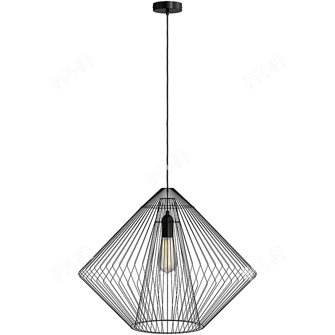 Exclusive Wire Suspension Chandeliers 3D model image 4