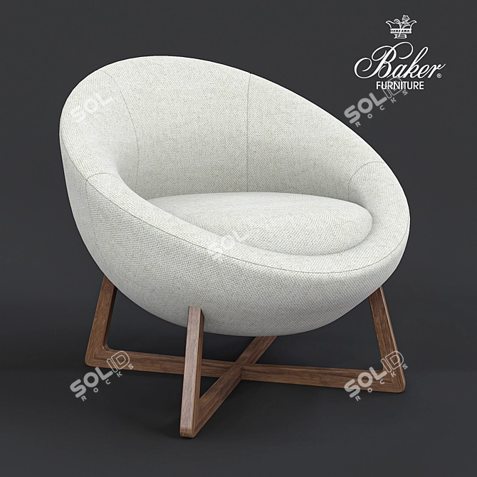 Pod Lounge Chair: Ultimate Comfort in Style 3D model image 1