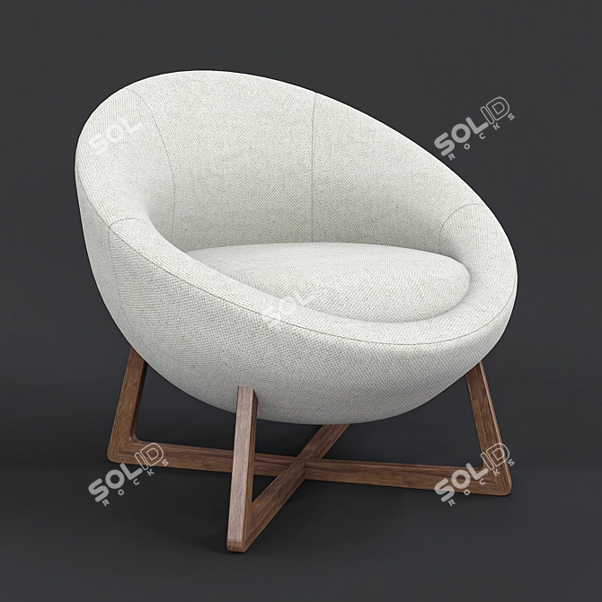 Pod Lounge Chair: Ultimate Comfort in Style 3D model image 4