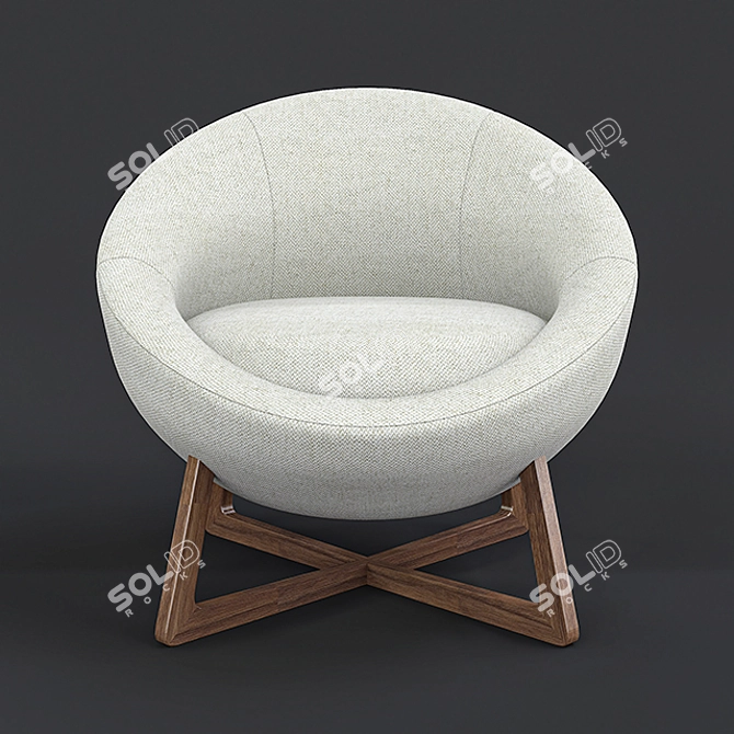Pod Lounge Chair: Ultimate Comfort in Style 3D model image 7