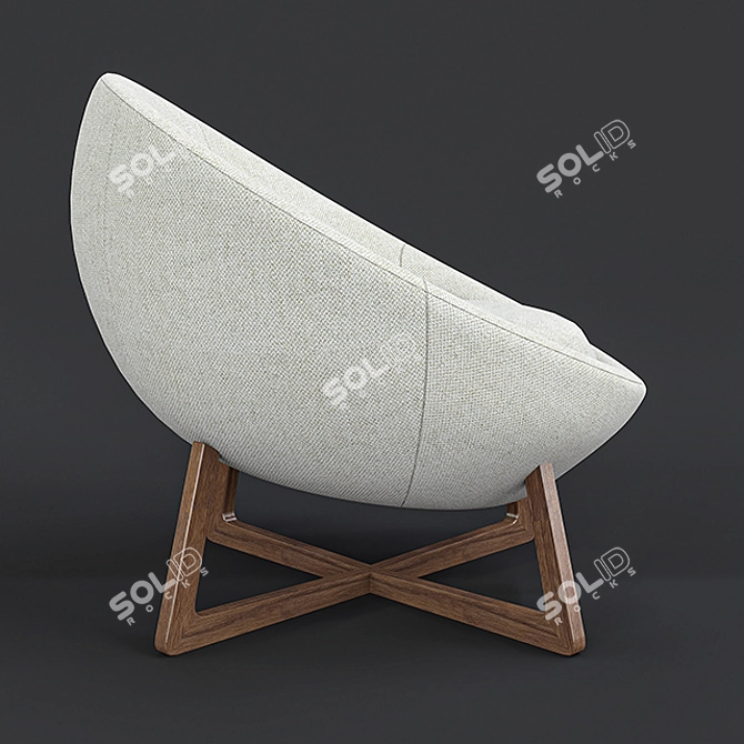 Pod Lounge Chair: Ultimate Comfort in Style 3D model image 8