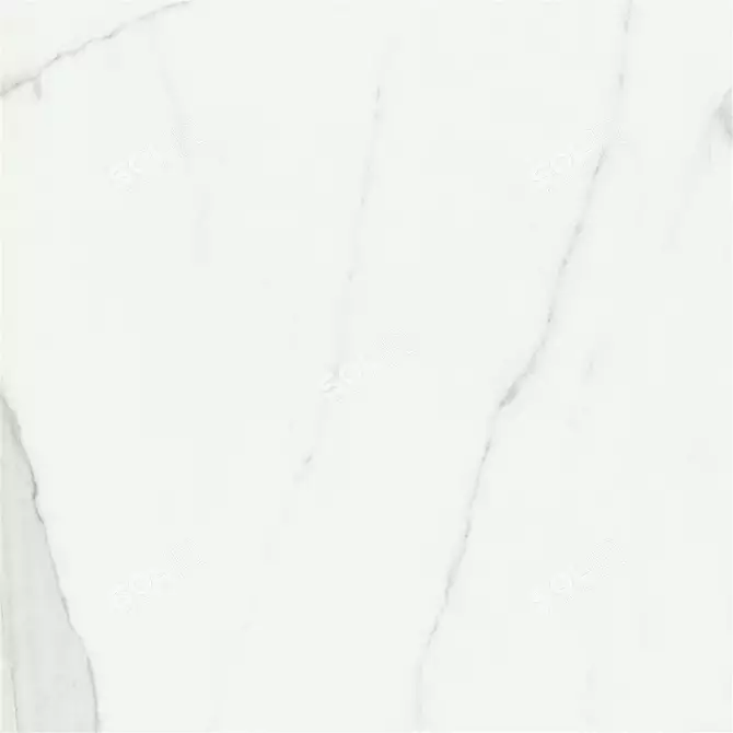Elegant AFYON WHITE Wall Tiles 3D model image 4