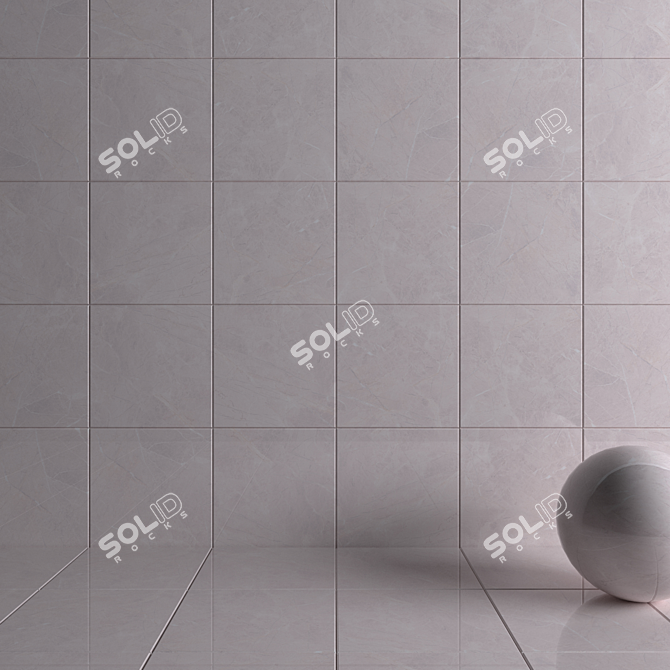 Alanya Grey Wall Tiles | Multi-Texture Collection 3D model image 3