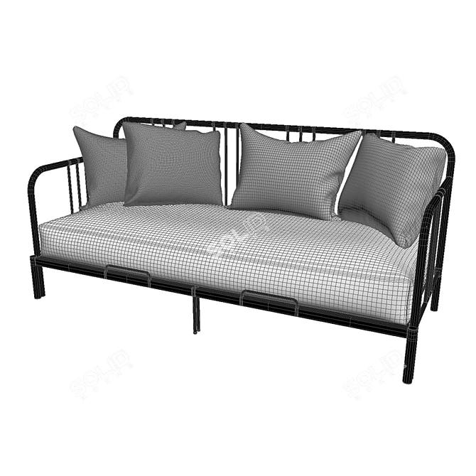 IKEA Fyresdal Bed - Space-saving Sofa Bed 3D model image 5