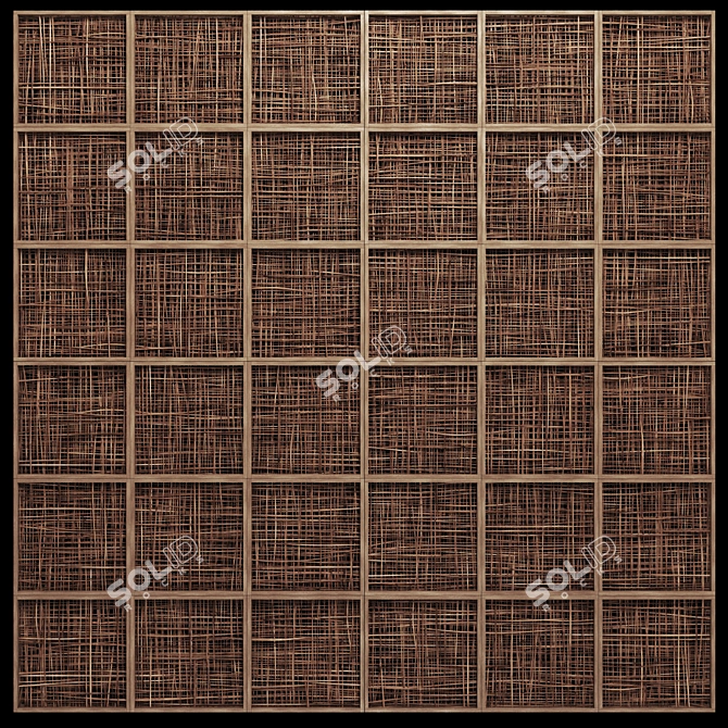 Natural Wood Branch Ceiling 3D model image 3