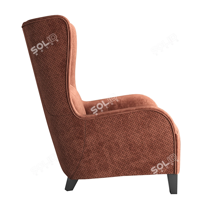 Natuzzi Marlene Armchair - Classic Comfort for Your Home 3D model image 2