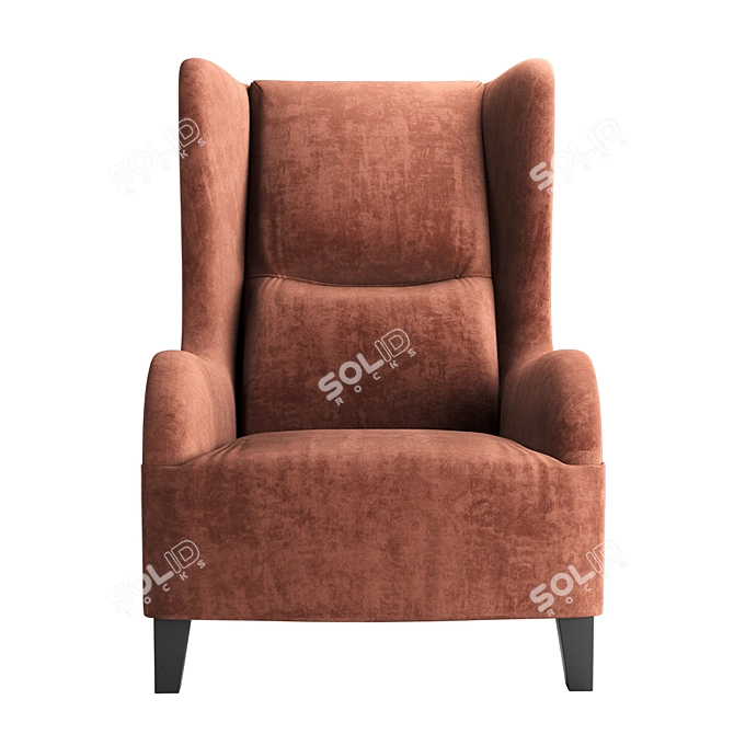 Natuzzi Marlene Armchair - Classic Comfort for Your Home 3D model image 8