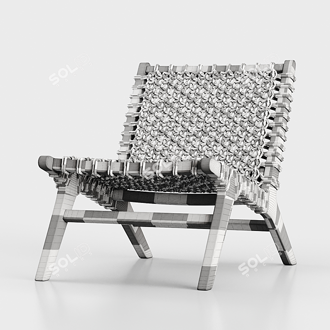 Nairobi Garden Armchair: Timeless Elegance 3D model image 5