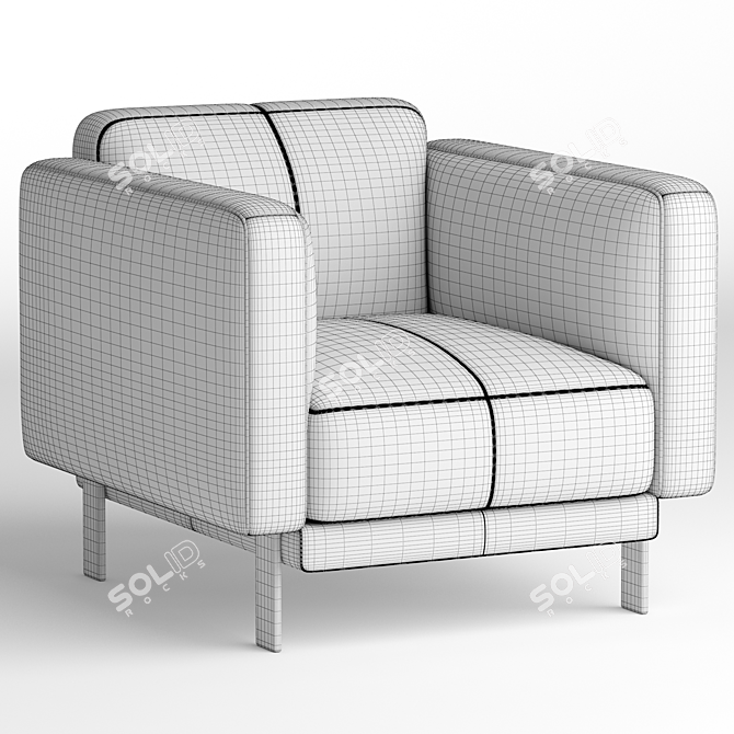 Elegance Meets Comfort: Natuzzi Levante 3D model image 4