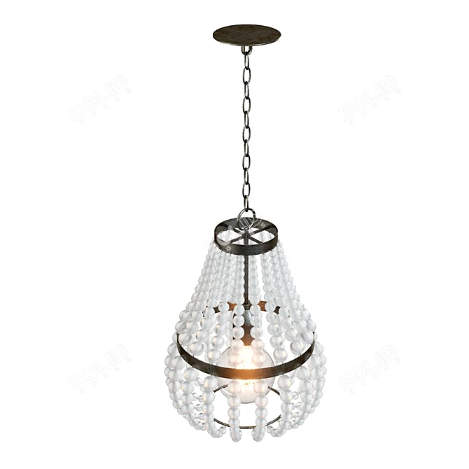 Elegant Genevieve Chandelier - Illuminate with Style 3D model image 2