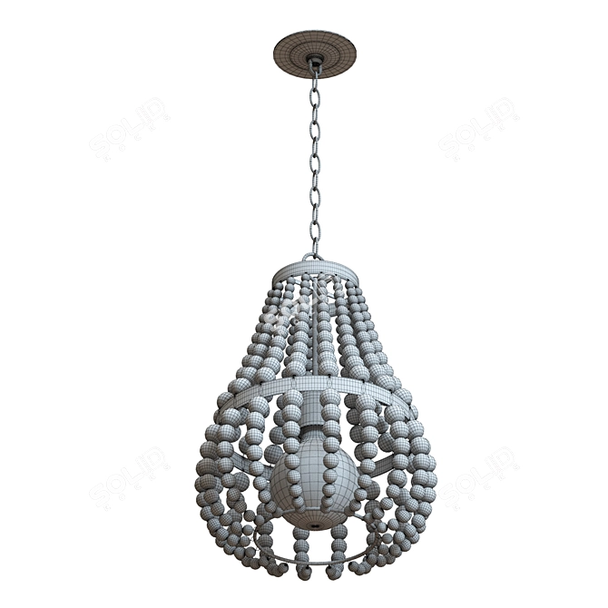 Elegant Genevieve Chandelier - Illuminate with Style 3D model image 5