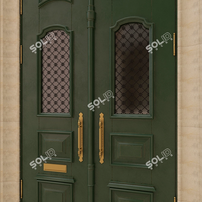 Classic 3D Max Door: 1750mm x 3500mm 3D model image 3