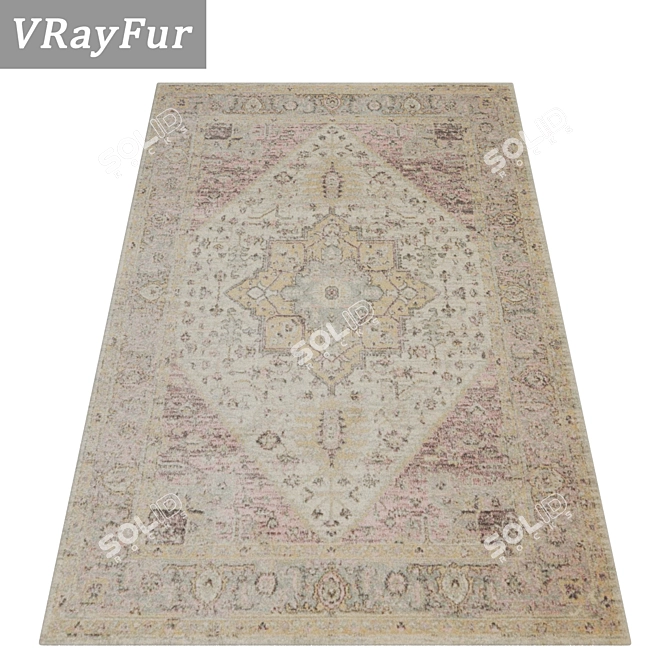 High-Quality Carpets Set 3D model image 2