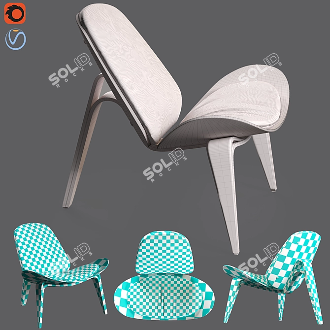 Eternal Comfort Smile Chair 3D model image 4