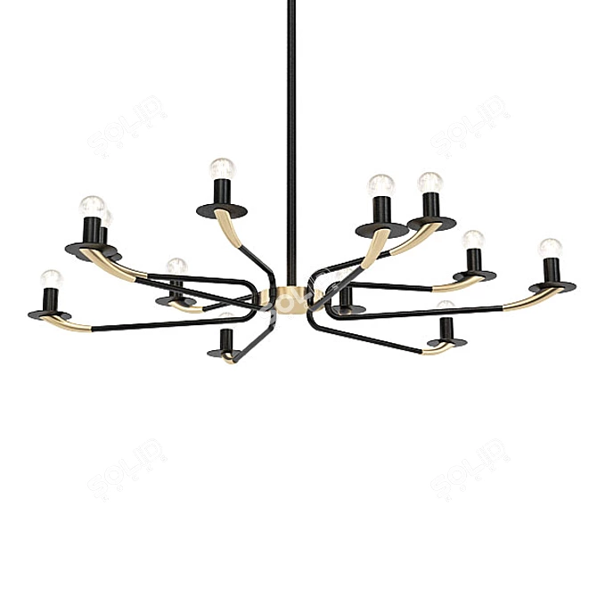 Modern Chandelier Collection 3D model image 3